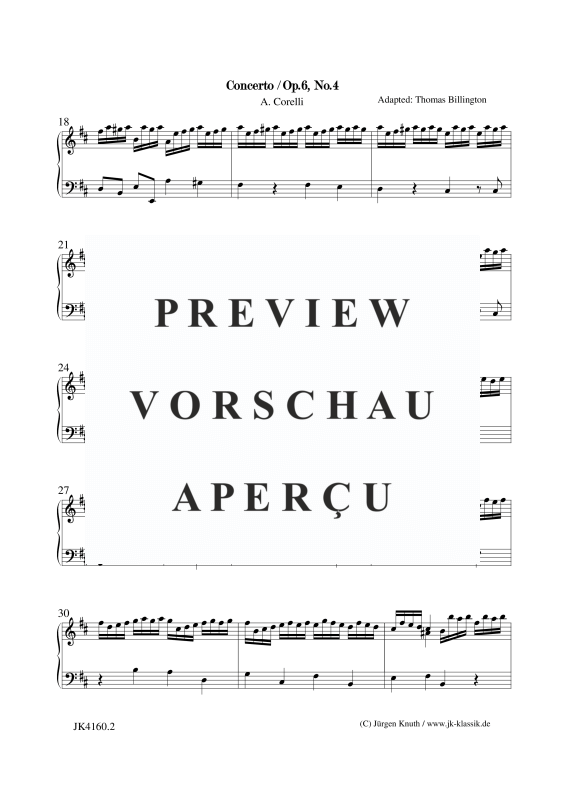 gallery: Concerto Op.6. No.5, , Klavier/Cembalo Solo