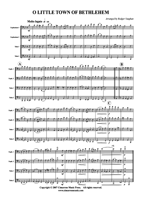 Product picture to: O Little Town of Bethlehem Weihnachten