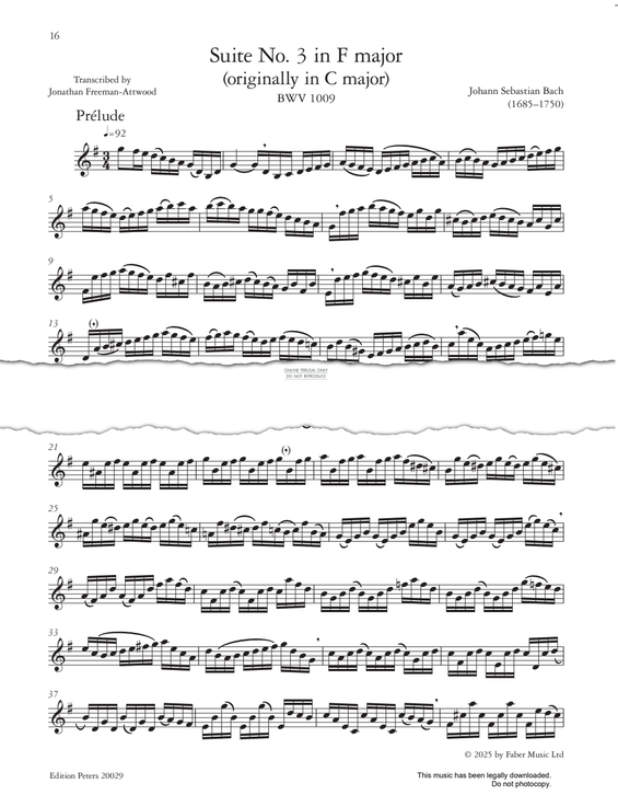 Produktgalerie: Seite 1 von 1 Suite No.3 in F Major BWV1009, Johann Sebastian Bach, Trompete