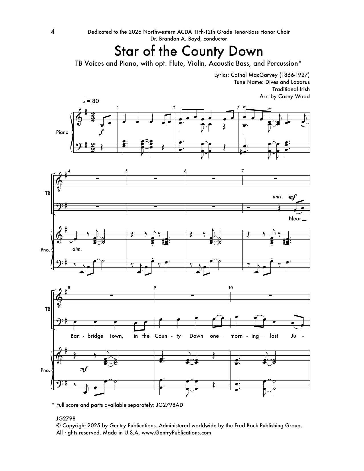Produktgalerie: Seite 1 von 1 Star of the County Down, Casey Wood, Chor
