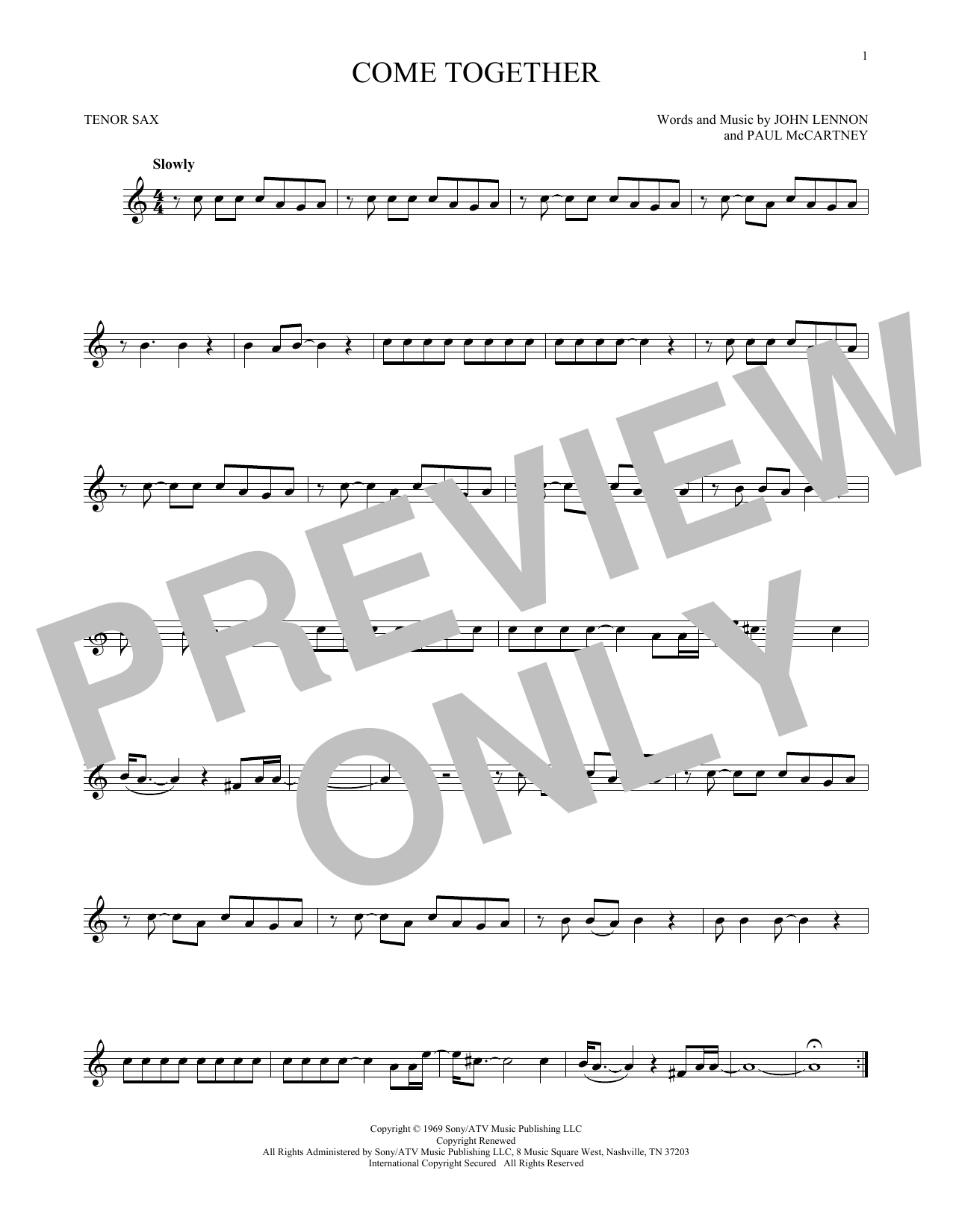 Product gallery: Page 1 of 1 Come Together, The Beatles