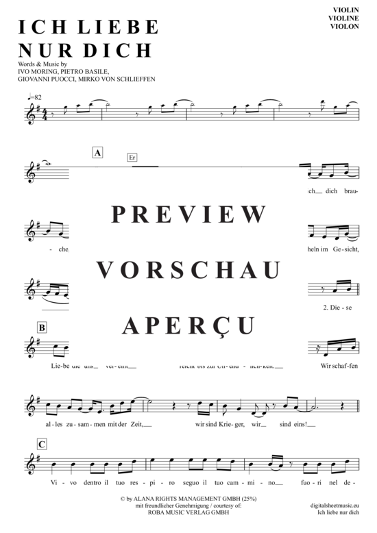 Product gallery: Page 2 of 4 Ich Liebe Nur Dich , Basile, Pietro/Lombardi, Sarah, (violin)