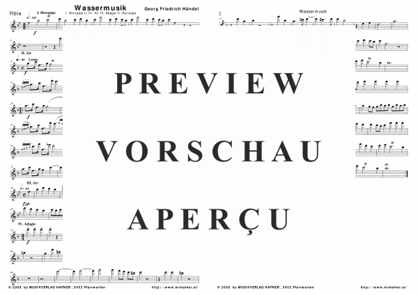 Product gallery: Page 10 of 11 Wassermusik, , (large wind orchestra)