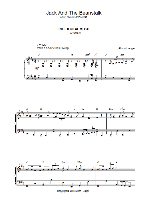 Produktbild zu: Incidental Music (from Jack And The Beanstalk)