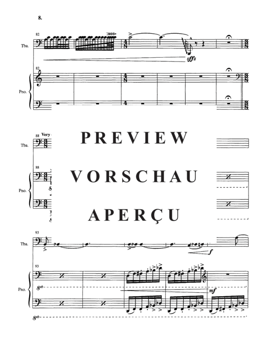 Produktgalerie: Seite 12 von 21 Deep Calls to Deep (At the Thunder of Your Waterspouts) , , Tuba und Klavier