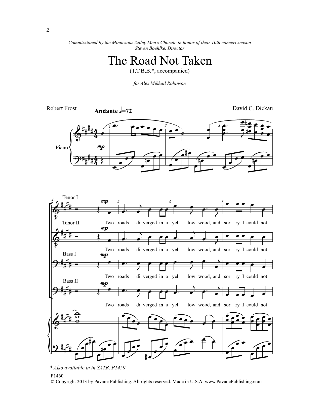 Produktbild zu: The Road Not Taken