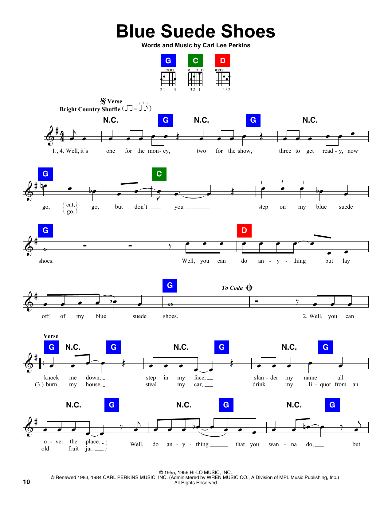 Produktgalerie: Seite 1 von 1 Blue Suede Shoes, Carl Perkins