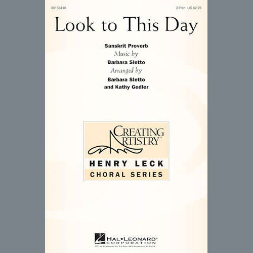 cover: Look To This Day, Barbara Sletto, Chor