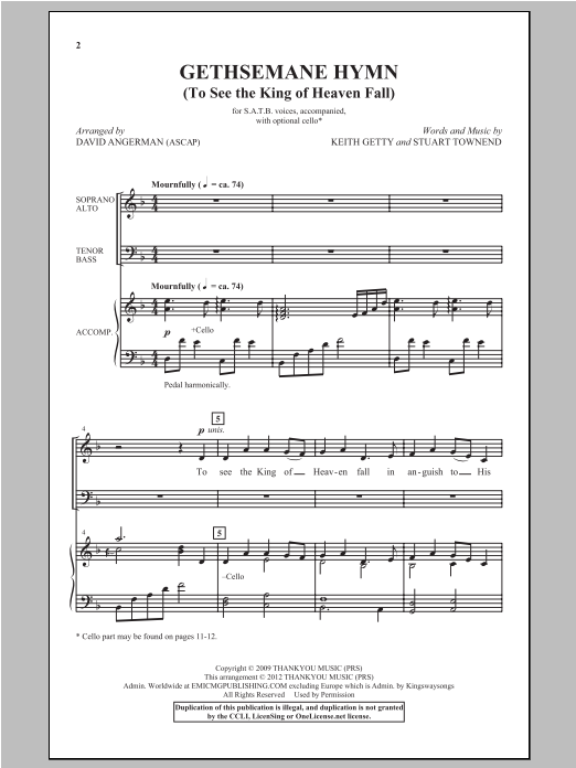 Product picture to: Gethsemane Hymn