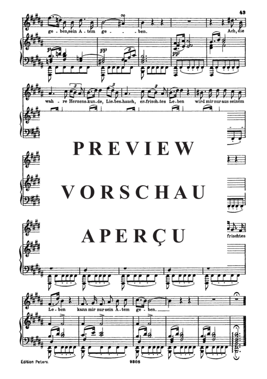 Product gallery: Page 7 of 7 Suleika I, D.720 Was bedeutet die Bewegung?, , High Voice and Piano