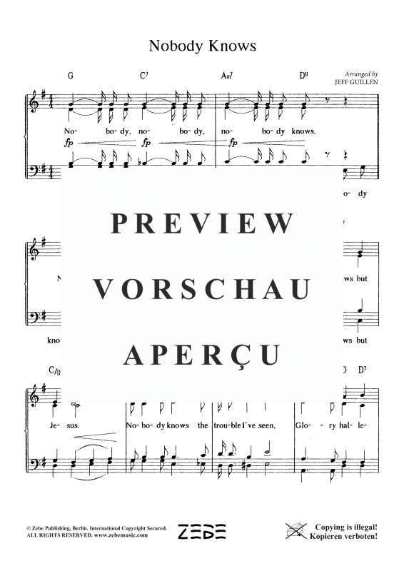 Produktgalerie: Seite 3 von 5 Nobody Knows, , Gemischter Chor