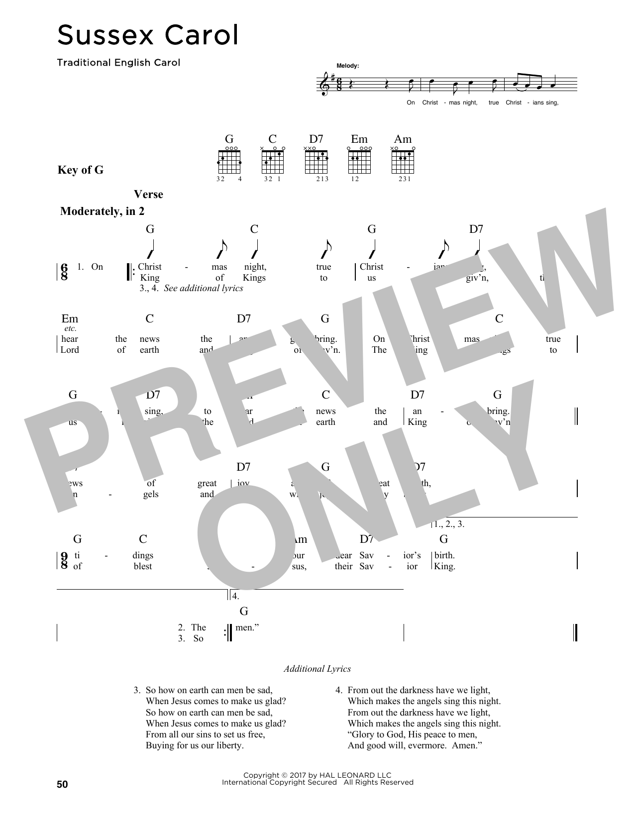 Product gallery: Page 1 of 1 Sussex Carol, Traditional English Carol