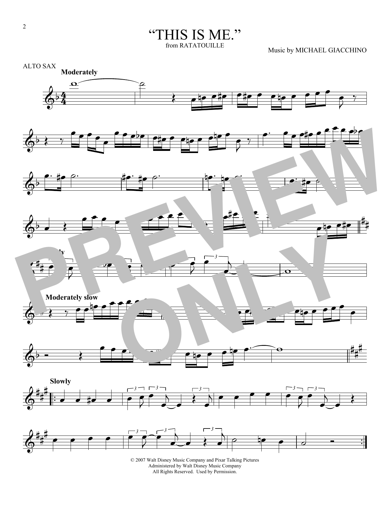 Product gallery: Page 1 of 1 "This is me." (from Ratatouille), Michael Giacchino