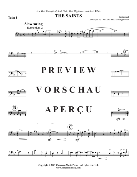 Product gallery: Page 13 of 16 When the Saints Go Marchin In , , (Tuba Quartet: 2x Baritone, 2xTuba)