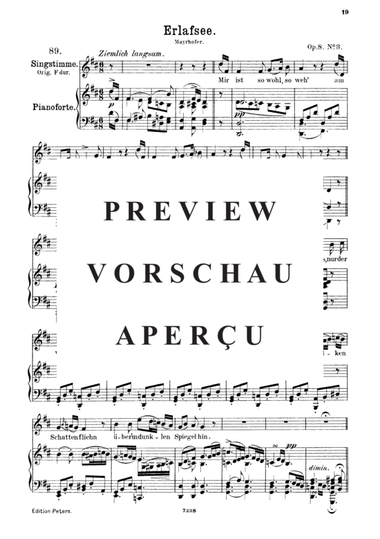 Product gallery: Page 2 of 4 Erlafsee D.586, , Medium Voice and Piano