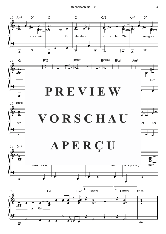 gallery: Macht hoch die Tür - in leichter funky Groove-Version, , Piano solo