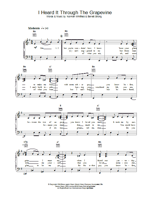 Product gallery: Page 1 of 1 I Heard It Through The Grapevine, Marvin Gaye
