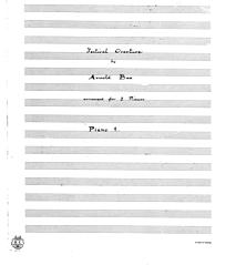 cover: Festival Overture, Arnold Bax, Klavier