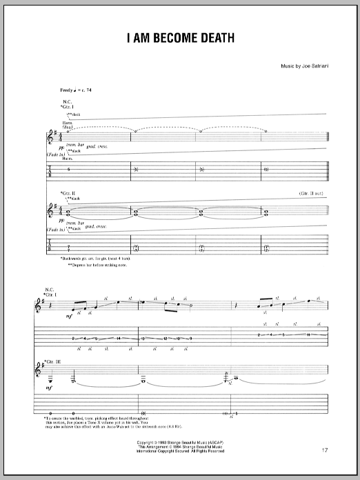 Produktgalerie: Seite 1 von 1 I Am Become Death, Joe Satriani, Gitarre