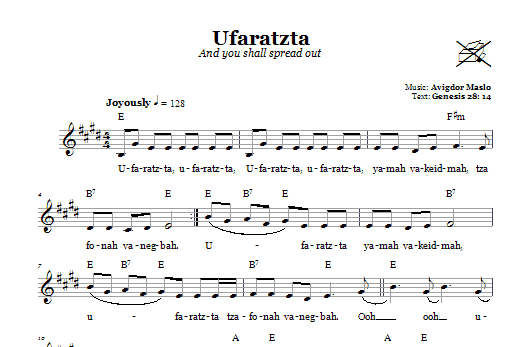 Product gallery: Page 1 of 1 Ufaratzta (And You Shall Spread Out), Avigdor Maslo