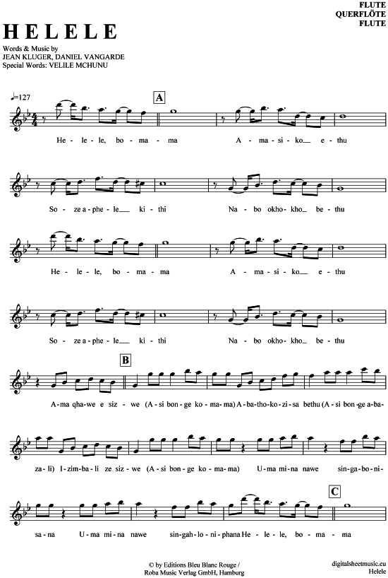 Product gallery: Page 1 of 4 Helele , Velile & Safri Duo, (transverse flute)