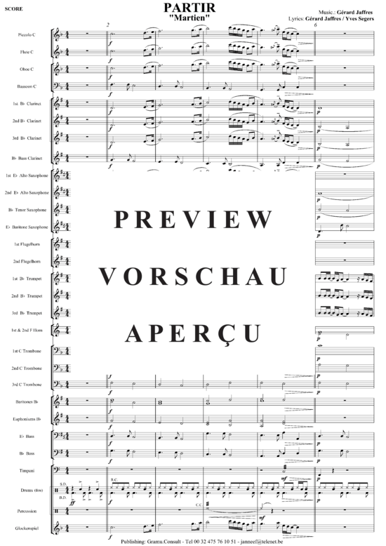 Produktgalerie: Seite 3 von 21 Partir , Jaffres, Gerard, (Orchester)