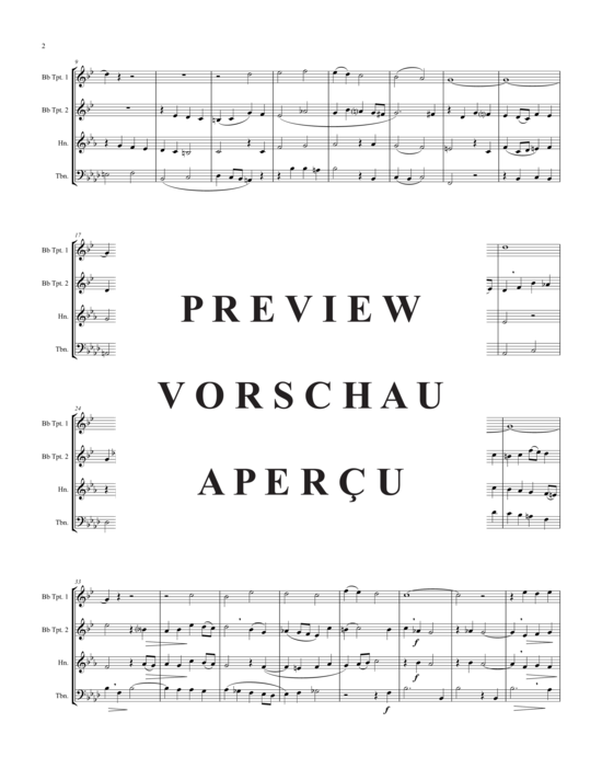 Produktgalerie: Seite 3 von 16 Aus tiefer Noth schrei ich zu dir, , (2xTrompete in B, Horn in F, Posaune)