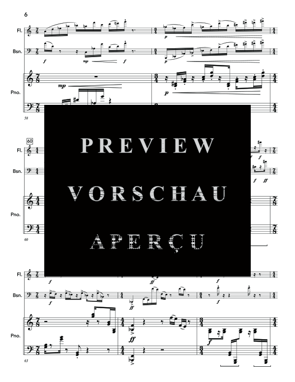 Produktgalerie: Seite 10 von 11 Inflection Points, , (Trio Querflöte, Fagott und Klavier)