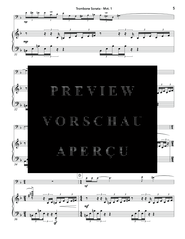 Product gallery: Page 9 of 11 Trombone Sonata (Antarä), , (trombone and piano)