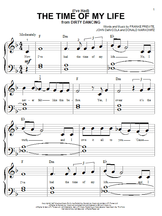 Product gallery: Page 1 of 1 (I've Had) The Time Of My Life, Bill Medley & Jennifer Warnes