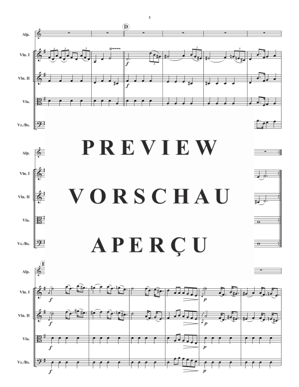 Produktgalerie: Seite 5 von 11 Sinfonia in G, , Alphorn in G und Streicher Quartett