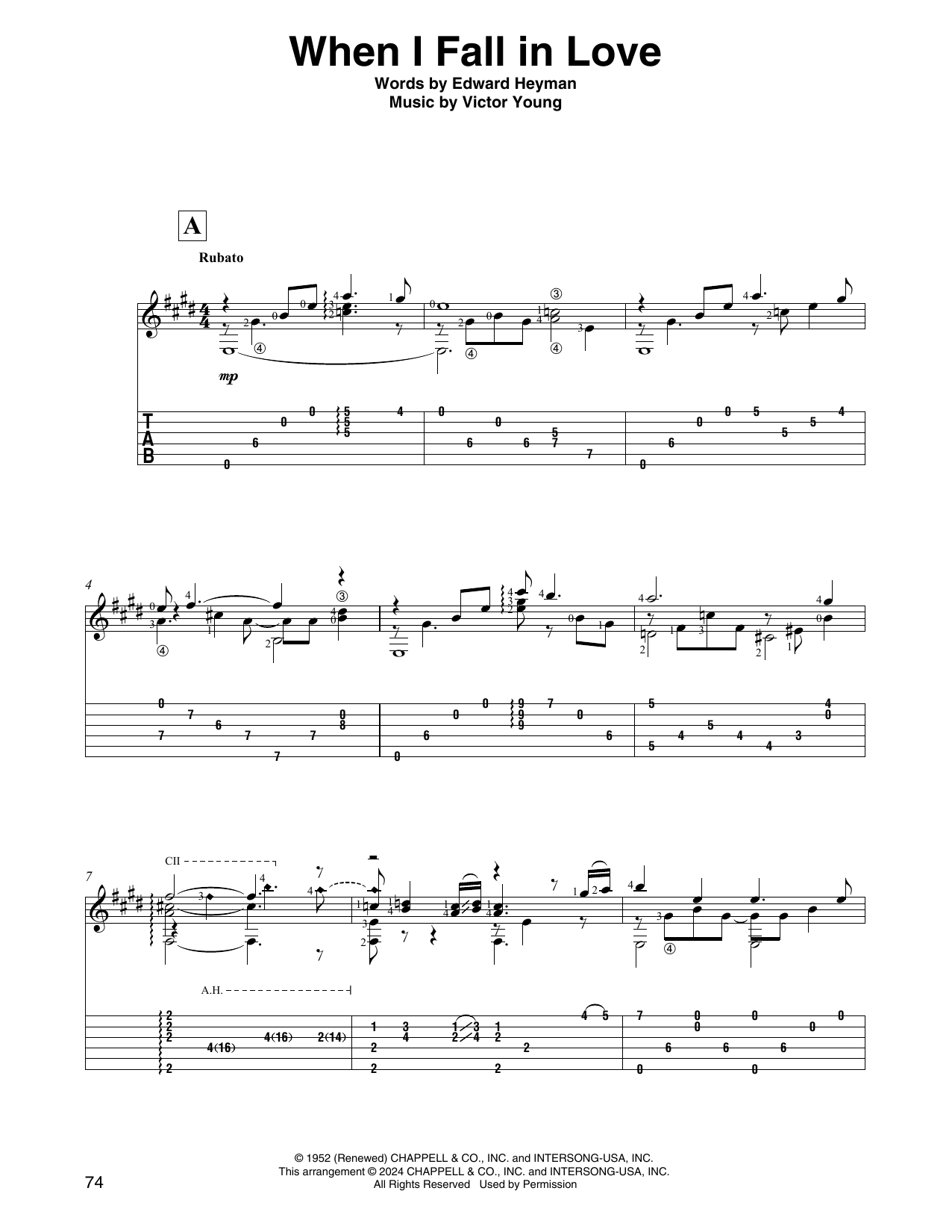 Produktbild zu: When I Fall In Love (arr. David Jaggs)