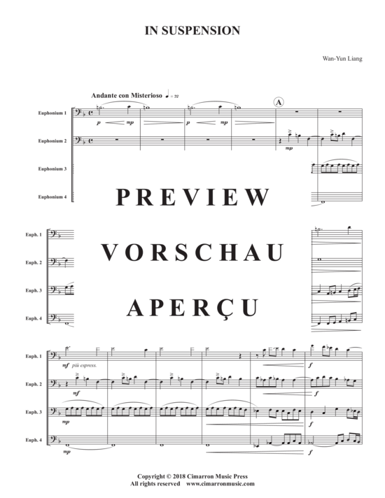 Product gallery: Page 3 of 21 In Suspension , , (Euphonium Quartet)