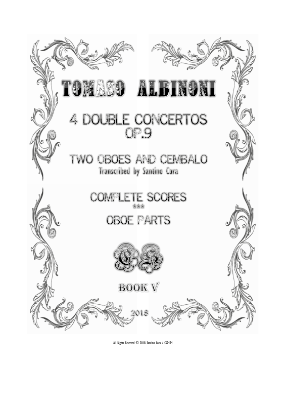 Product picture to: Four Double Concertos Op.9Tomaso Albinoni