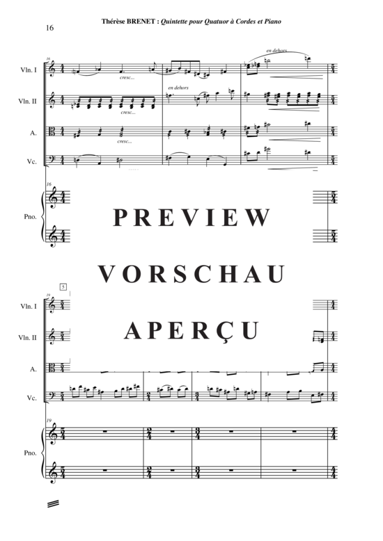 Produktgalerie: Seite 17 von 21 Quintette , , (Streicherquartett + Klavier)