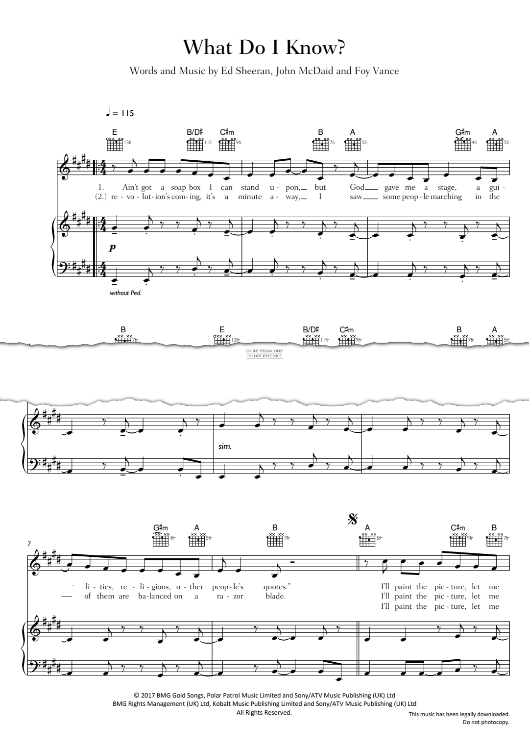 gallery: What Do I Know, Ed Sheeran, Gesang, Gitarre, Klavier