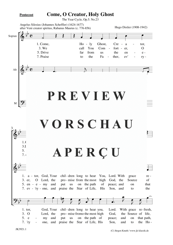 gallery: Come, O Creator, Holy Ghost , , (Gemischter Chor)