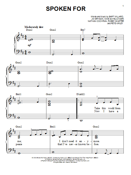 Produktbild zu: Spoken For