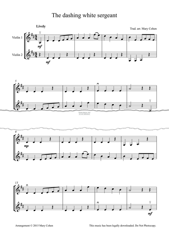 Produktgalerie: Seite 1 von 1 The Dashing White Sergeant & Saddle The Pony, Mary Cohen, Violine