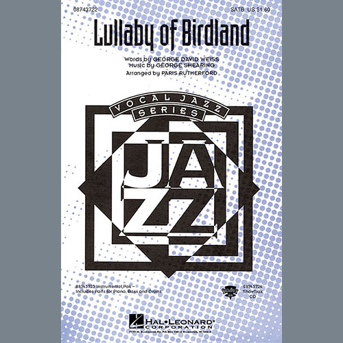 cover: Lullaby Of Birdland (arr. Paris Rutherford), George David Weiss and George Shearing