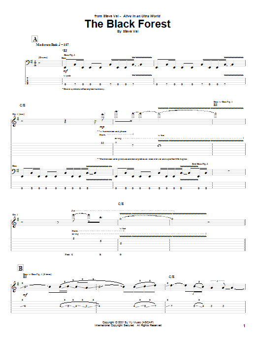 Produktgalerie: Seite 1 von 1 The Black Forest, Steve Vai, Gitarre