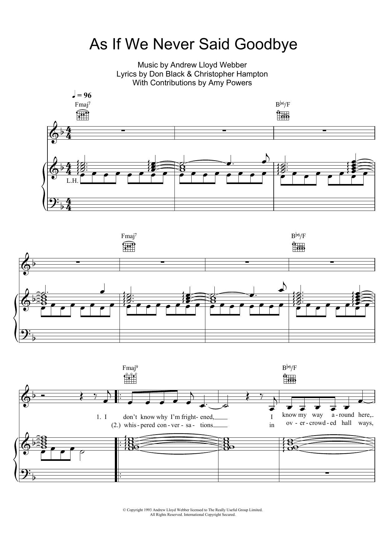 Product picture to: As If We Never Said Goodbye (from Sunset Boulevard)