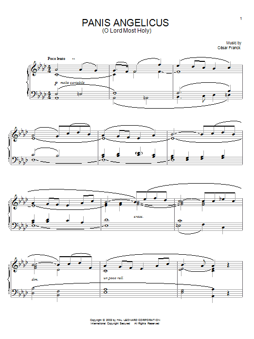 Produktbild zu: Panis Angelicus (O Lord Most Holy)