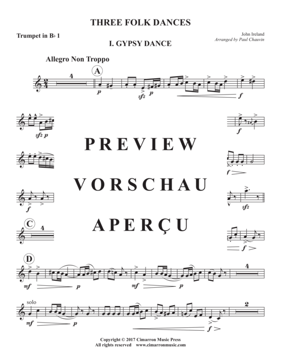 Produktgalerie: Seite 14 von 21 Three Folk Dances , , (Blechbläserquintett)