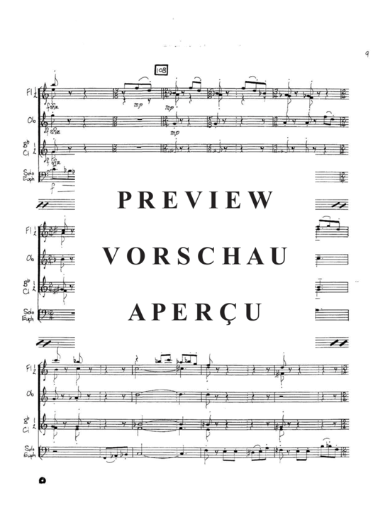 Produktgalerie: Seite 11 von 21 Concertino , , (Gemischtes Ensemble 2x Flöte, Oboe, 2x Klarinette +Euphonium Solo)