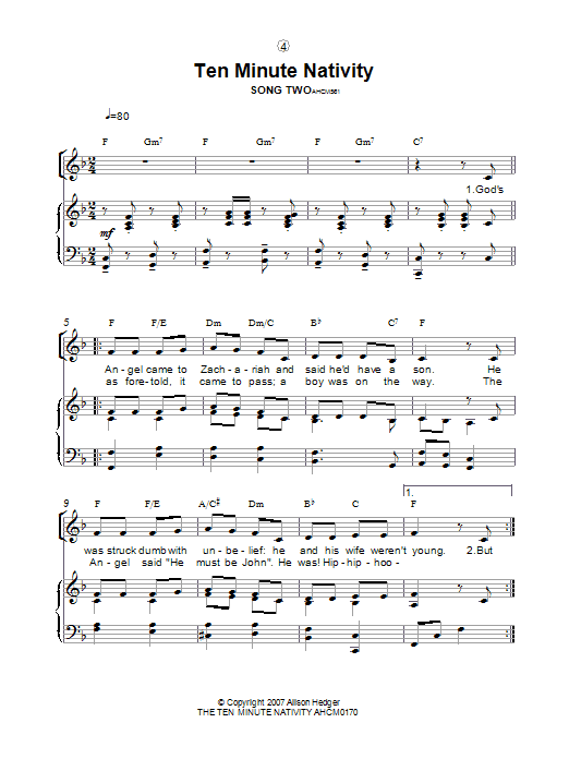 Product picture to: Song Two (from The Ten Minute Nativity)
