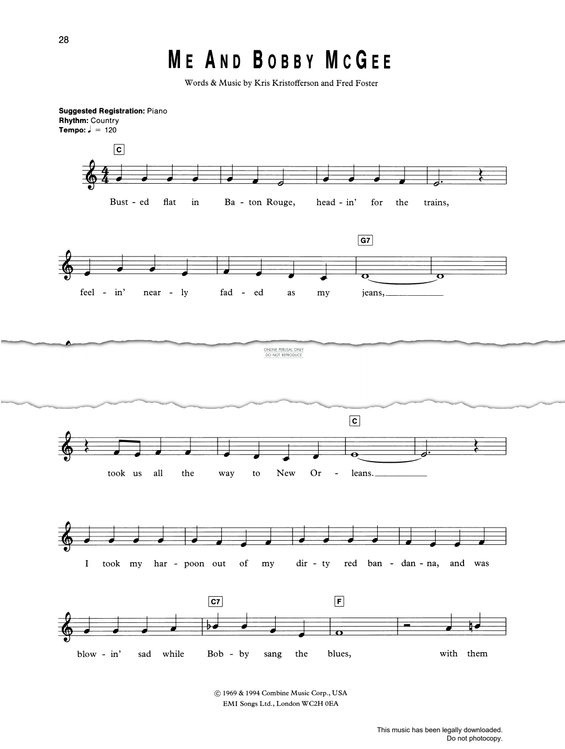 Produktgalerie: Seite 1 von 1 Me And Bobby McGee, Roger Miller, Gesang, Gitarre, Keyboard