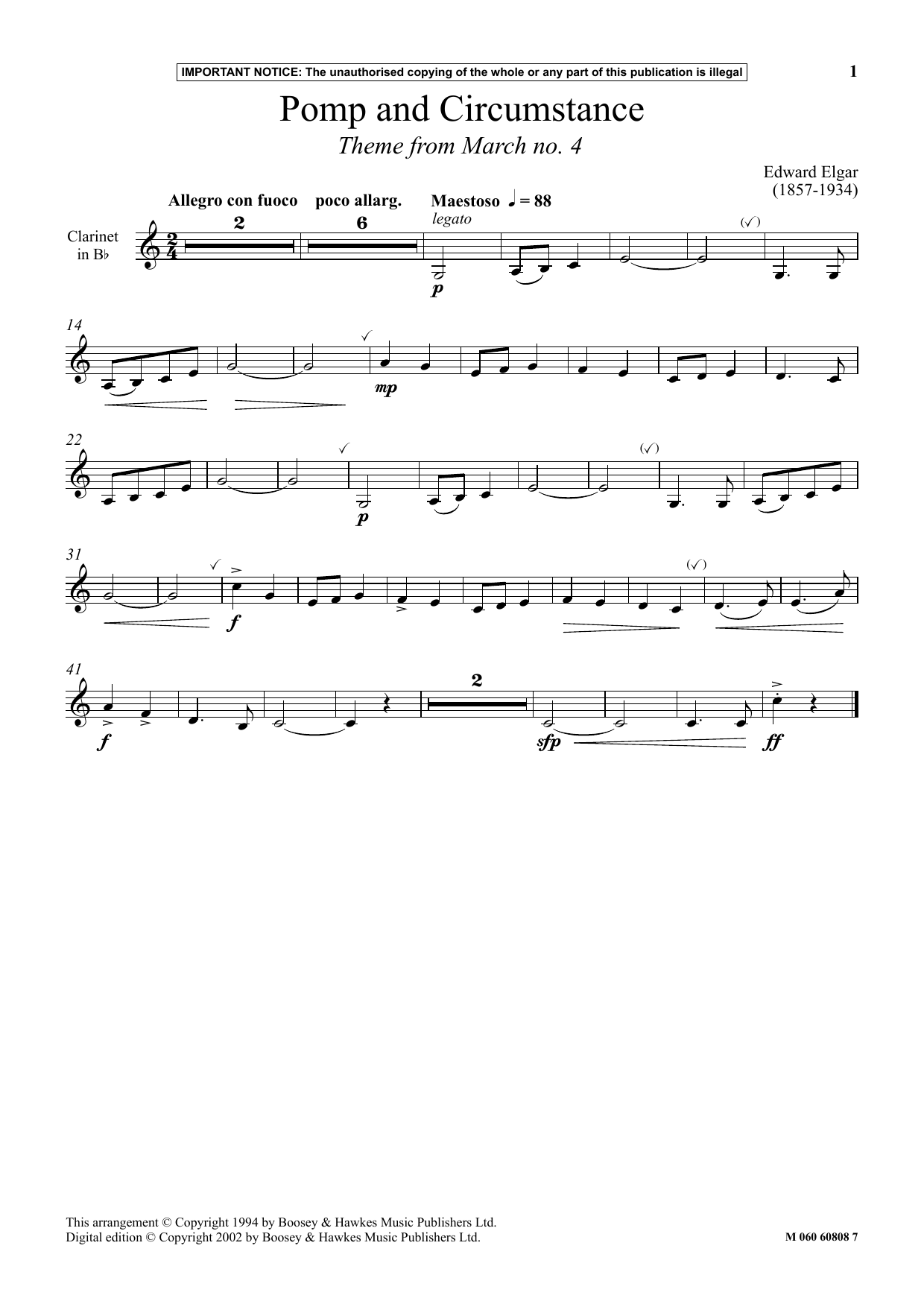 Produktbild zu: Pomp And Circumstance (Theme from March No. 4)