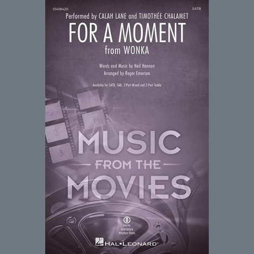 cover: For A Moment (from Wonka) (arr. Roger Emerson), Calah Lane & Timothée Chalamet, Chor