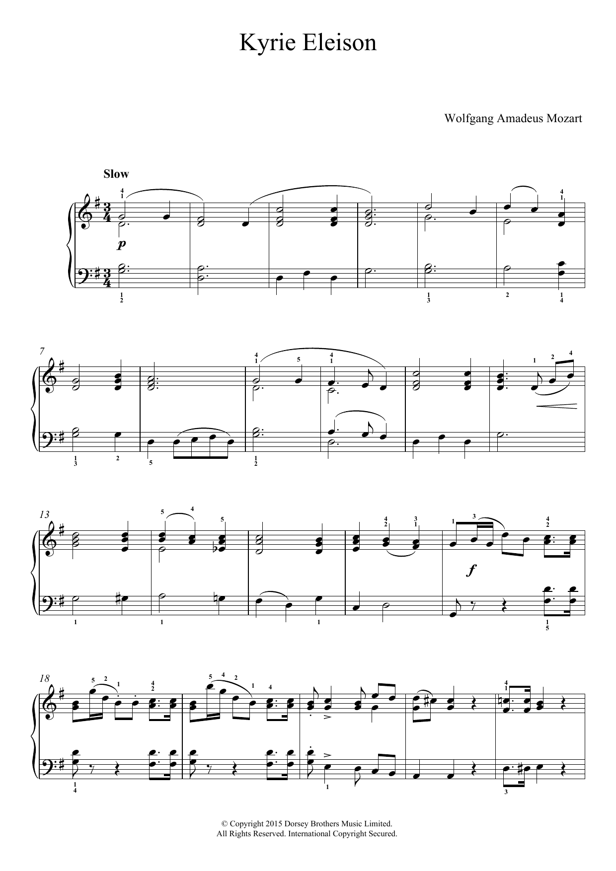 Produktbild zu: Kyrie Eleison (from 'Mass No.12')